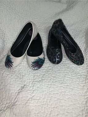 T.U.K. & Cheetah Print Flats 2-Pair Bundle Size 6